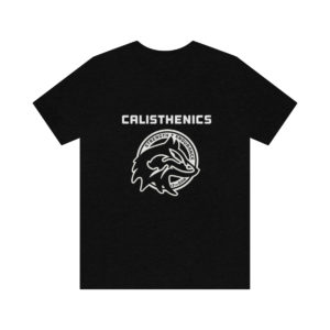 17th Bar - Calisthenics - Strength and Endurance - Wolf and Rabbit Logo - Unisex Jersey Short Sleeve Tee